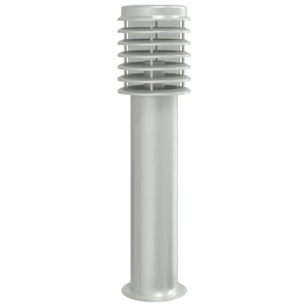 Utomhusgolvlampor 3 st silver 60 cm rostfritt stål