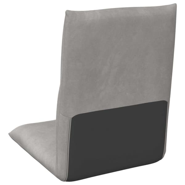 Golvstol Ljusgrå 46 x 50 x 61 cm Sammet