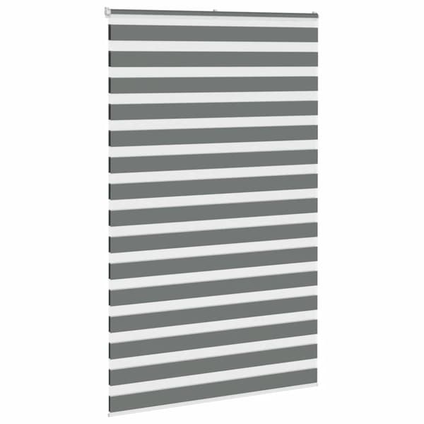 Rullgardin zebra mörkgrå 150x230 cm tyg bredd 145,9cm polyester