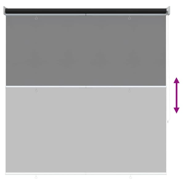 Rullgardin UV-skydd Antracit 140 x 140 cm Polyester