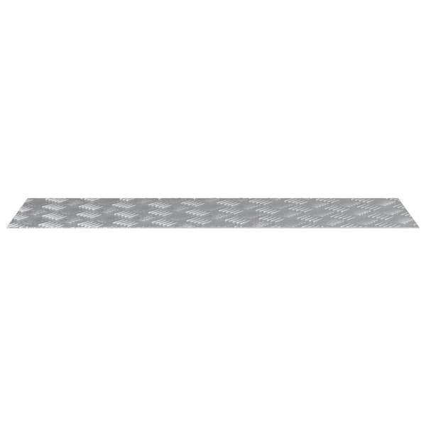 Trappsteg Rektangulär 4 pcs Silver 100 x 30 cm Aluminium