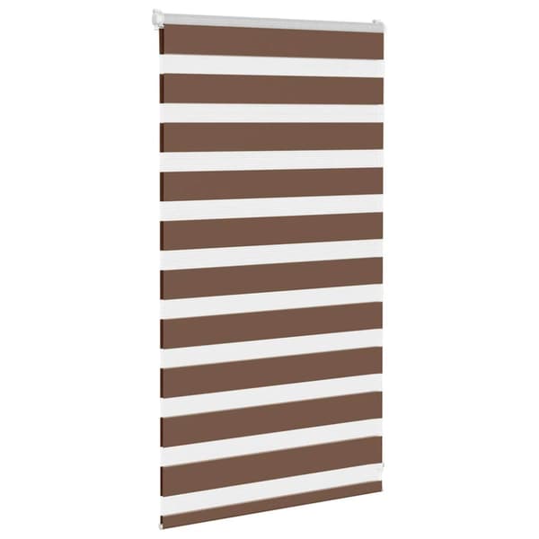 Rullgardin zebra brun 75x100 cm tyg bredd 70,9 cm polyester