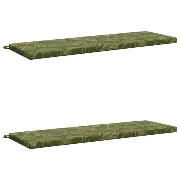 2-delade Bänk Kuddar SOEST 2 st 100% Polyester Bladdesign
