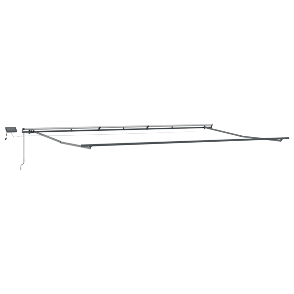 Utfällbar markis Flerfärgsdesign 600 ×300 cm tyg