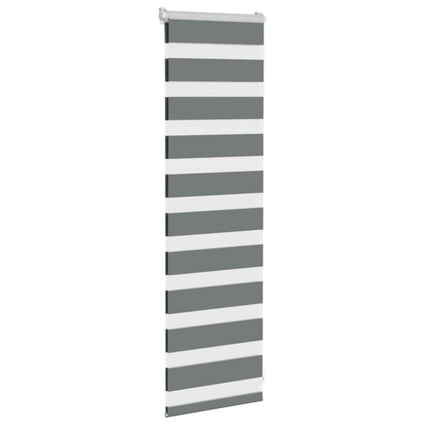 Rullgardin zebra mörkgrå 50x100 cm tyg bredd 45,9 cm polyester