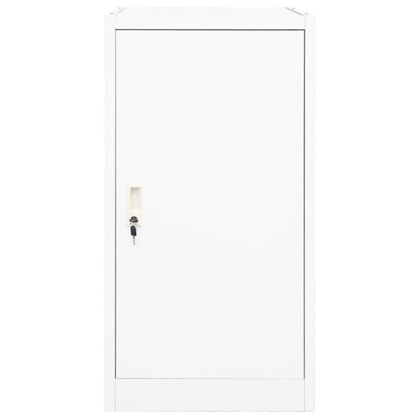 Sadelskåp vit 53x53x105 cm stål