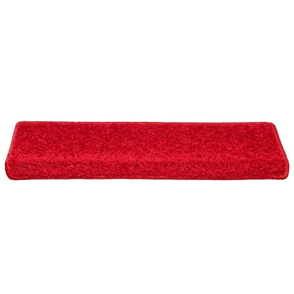 Trappmattor 30 st 65x21x4 cm röda rektangulära kanter