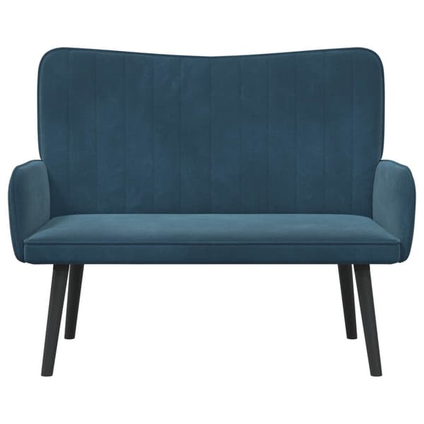 Tvåsitssoffa Blå 115 x 61 x 87 cm Sammet