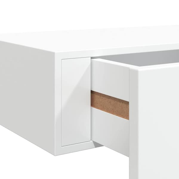 Väggmonterad låda 2 st vit 40x23,5x10 cm MDF