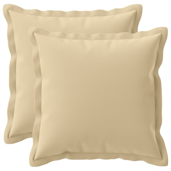 Kuddöverdrag 2 st HOUTEN Beige 50 x 50 cm Polyester