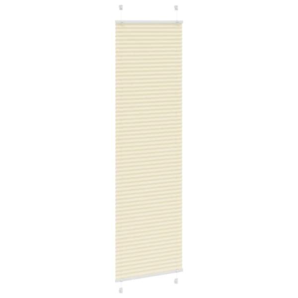Plisserad persienn cremefärgad 60x200cm tyg bredd 59,4cm