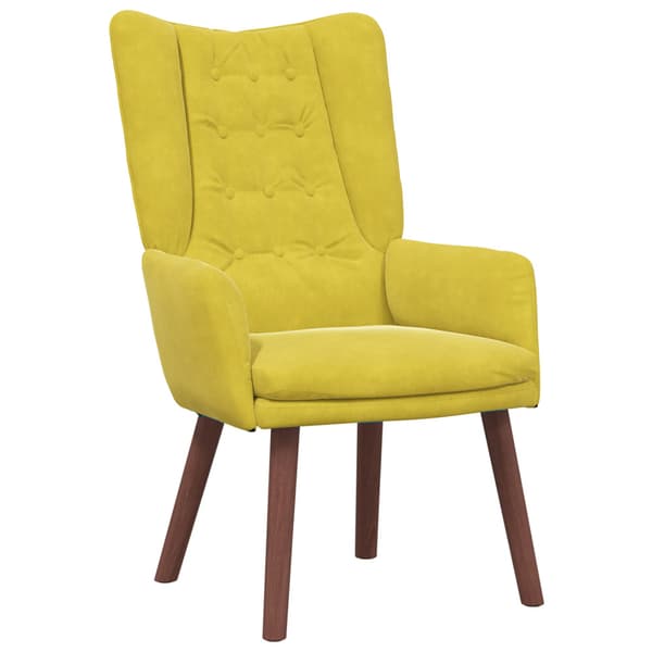 fåtölj Gul 63 x 67 x 94 cm Sammet