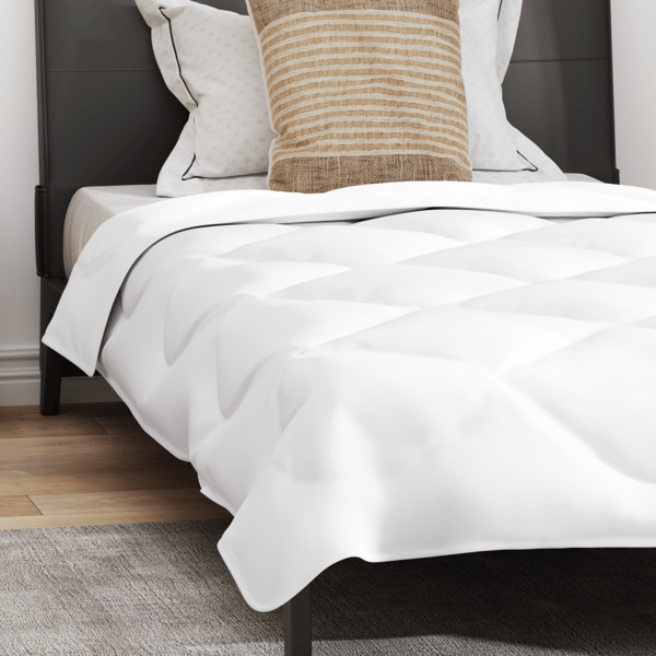 Sommar Duvet med kudde 2 pcs Vit Mikrofiber