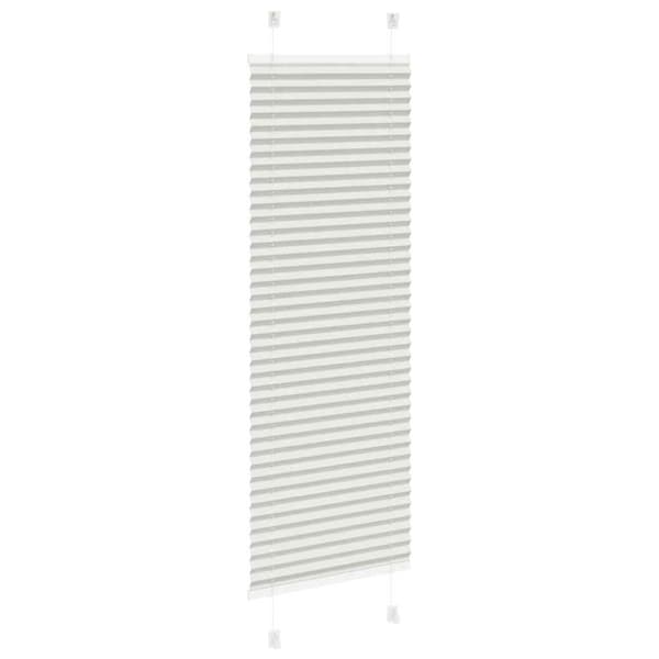 Plisserad persienn ljusgrå 40x100 cm tyg bredd 39,4cm polyester