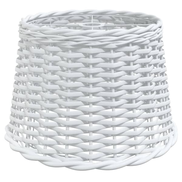 Lampskärm vit Ø40x26 cm korgmaterial