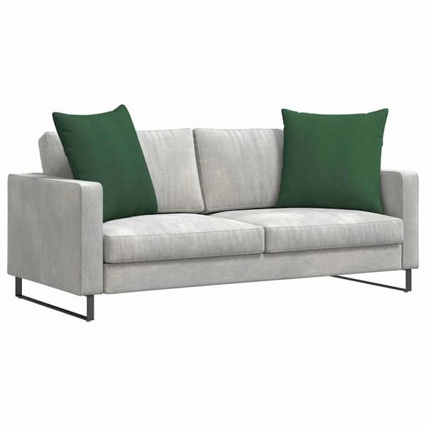Sofakuddar 2 pcs Mörkgrön 80 x 80 cm Kordread tyg