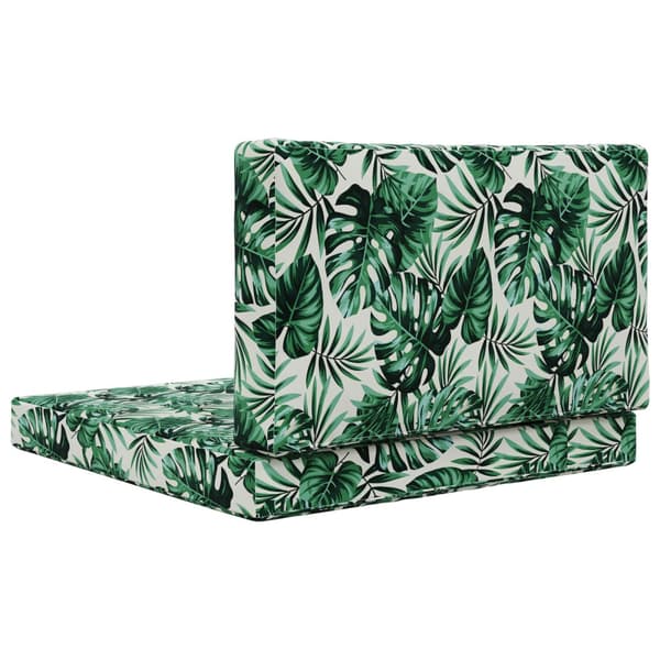 Utomhus Soffa Kudde 2 pcs Bladmönster Polyester