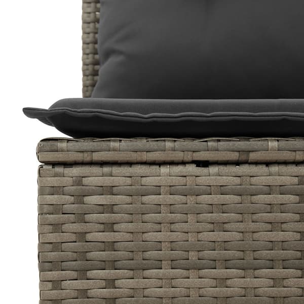 Soffset med kudde med lagring Grå konstrotting