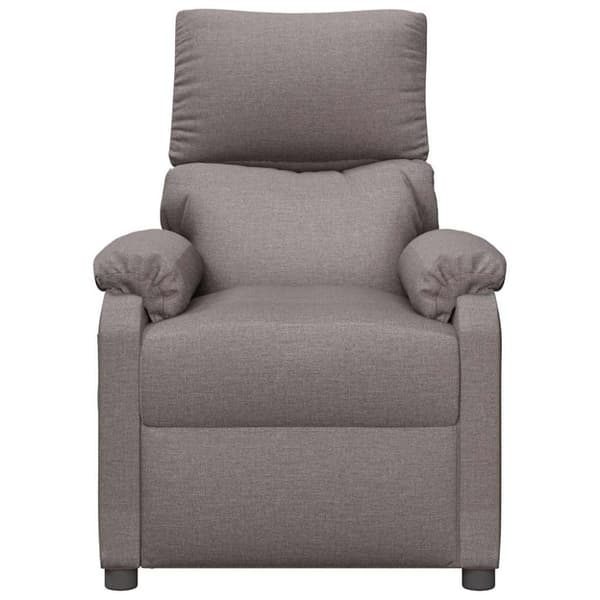 Massagefåtölj taupe tyg