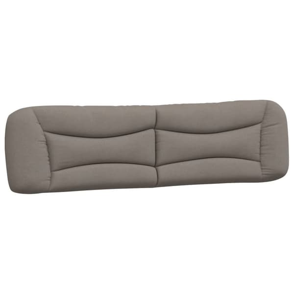 Bed Frame without Mattress "Hvar" Taupe 200x200 cm Fabric