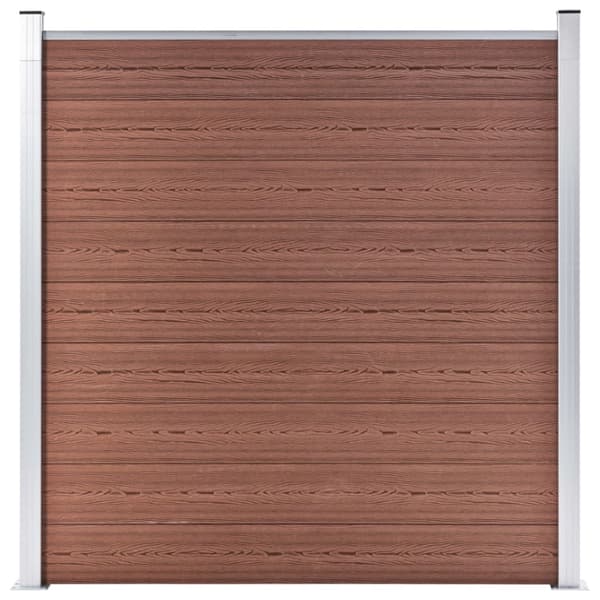 Staketpanel WPC 1564x186 cm brun