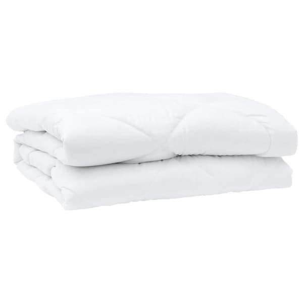 Duntäcke med kudde 3 pcs Vit Mikrofiber