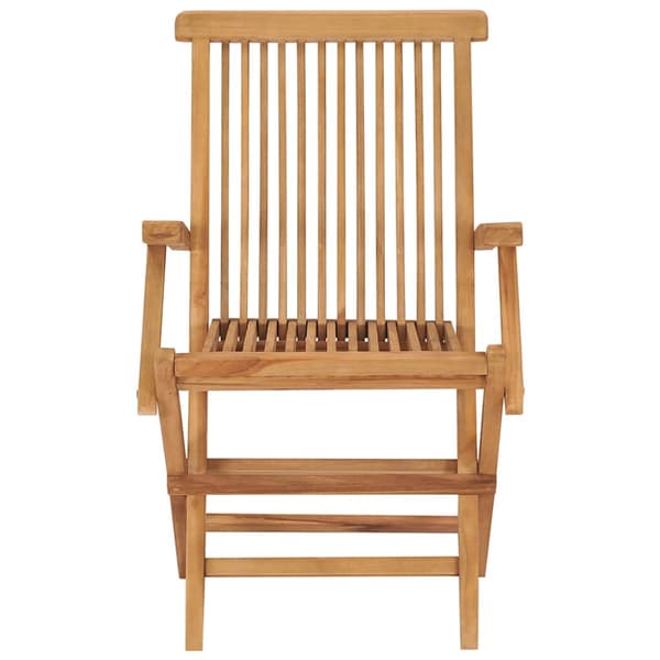 Trädgårdsstolar med blåa dynor 4 st massiv teak
