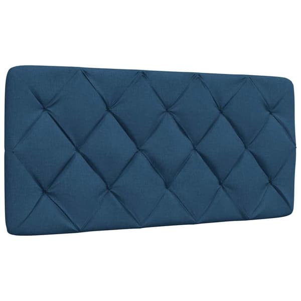 Bed Frame without Mattress Blue 100x200 cm Fabric