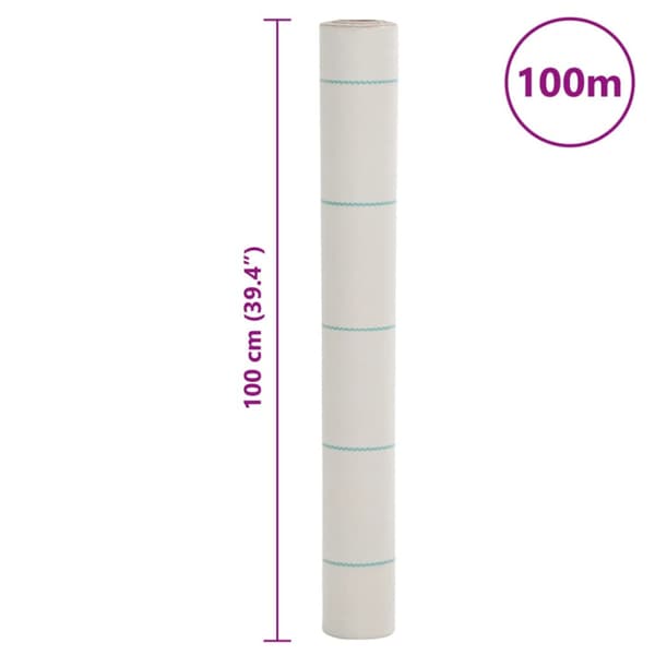 Ogräsmatta vit 1x100 m PP