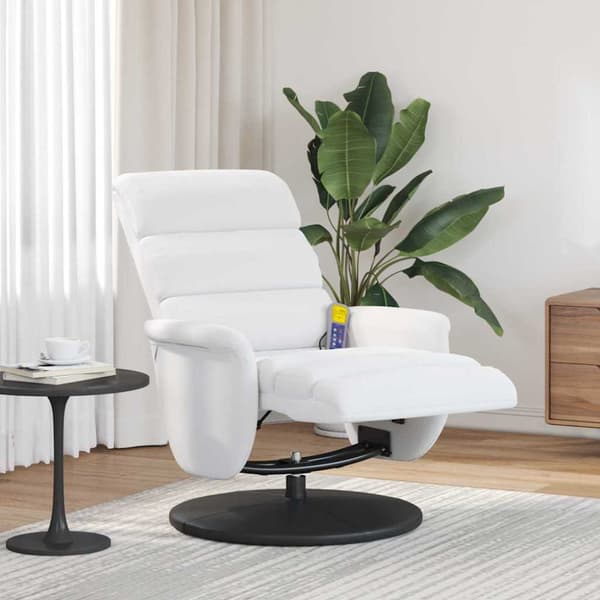 Reclinerfåtölj Vit PU