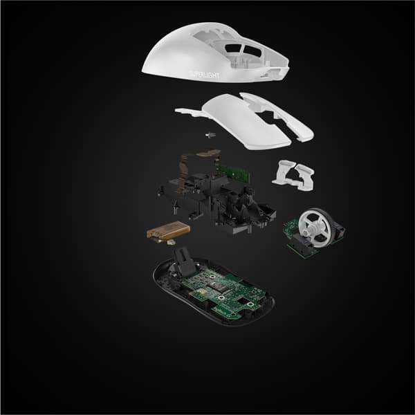 Logitech G Pro X Superlight datormöss högerhand RF Trådlös 25600 DPI