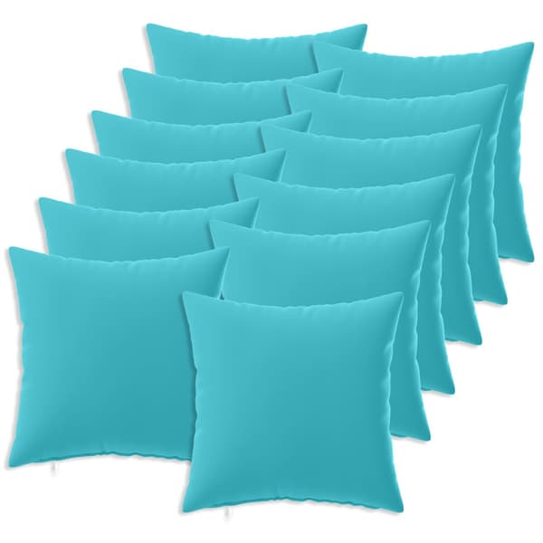 Kuddöverdrag 12 st HEERLEN Turkos 50 x 50 cm Polyester