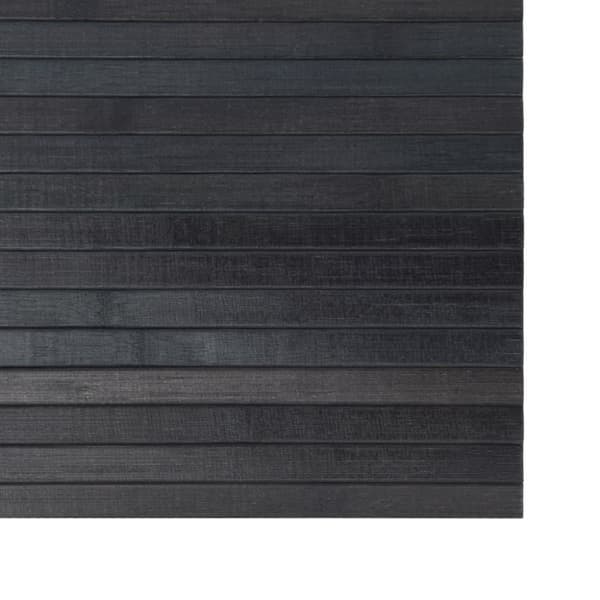Matta rektangulär grå 100x200 cm bambu