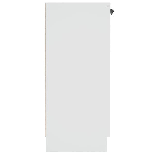 Skåp vit 60x30x70 cm konstruerat trä