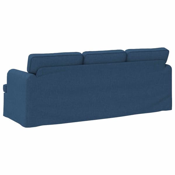 Soffa Blå 201 x 80 x 85 cm tyg