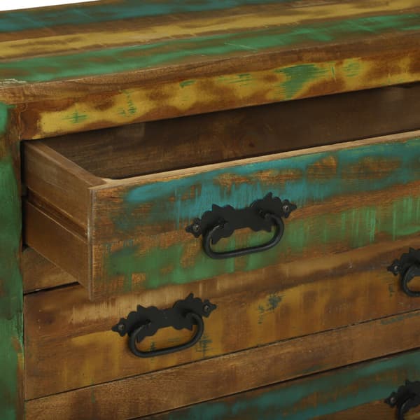 Sideboard med låda Brun 80 x 30 x 65 cm Solid återvunnen trä