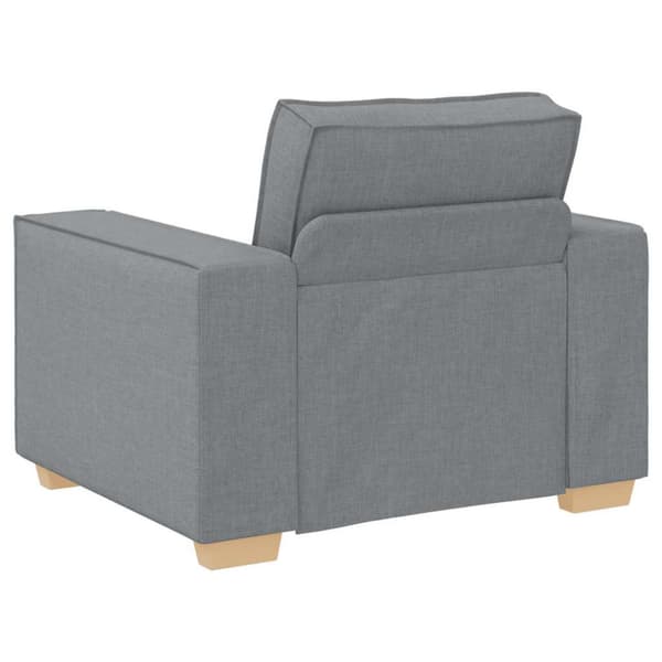 Soffa ljusgrå 100x78x84 cm tyg