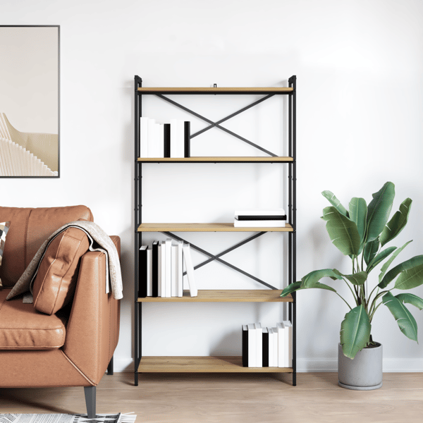 Hyllsystem Artisan Ek 80 x 30 x 155 cm Konstruerat trä