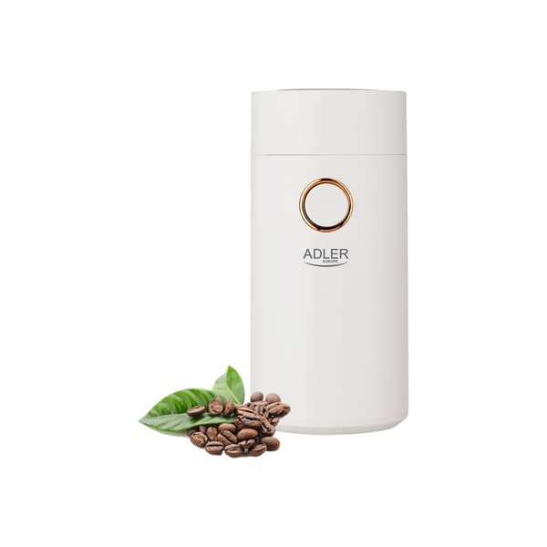 Adler AD 4446 - kaffekvarn - vit/guld