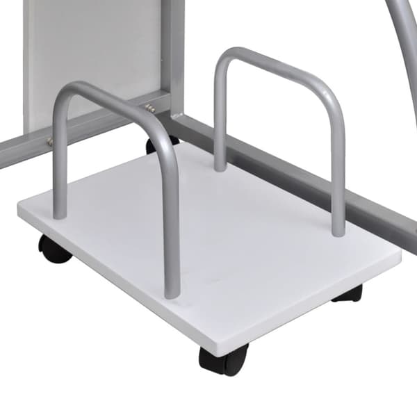 Datorbord vit 110x52x88,5 cm konstruerat trä