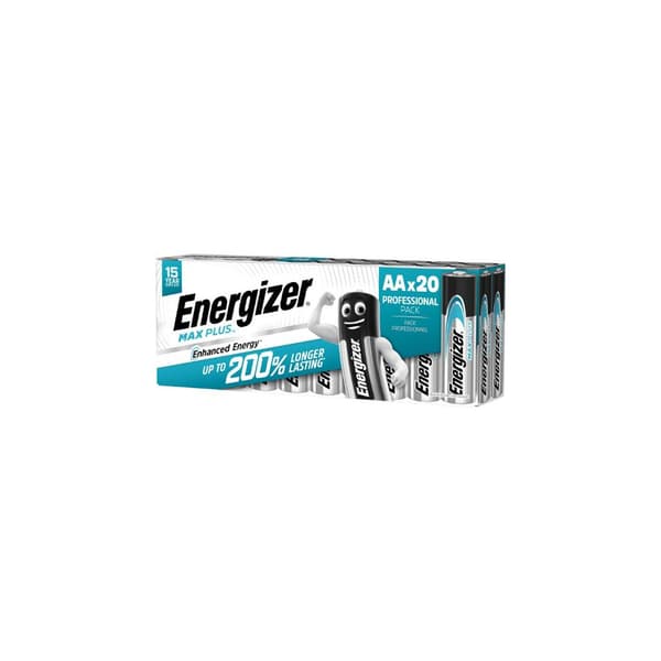 Batteri ENERGIZER Max Plus AA 20/fp