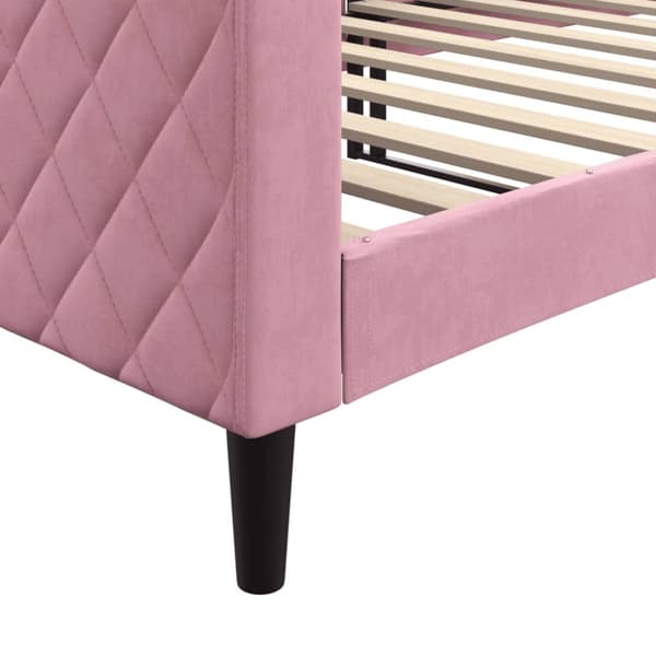 Dagbädd rosa 90x200 cm sammet