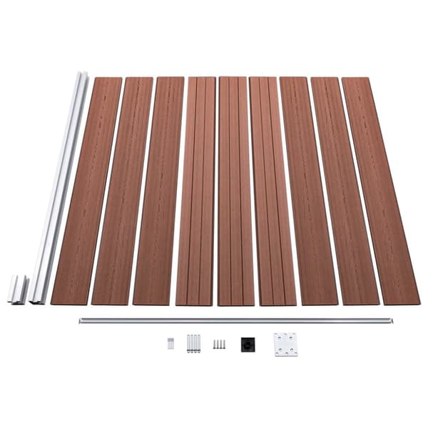 Staketpanel WPC 1391x186 cm brun