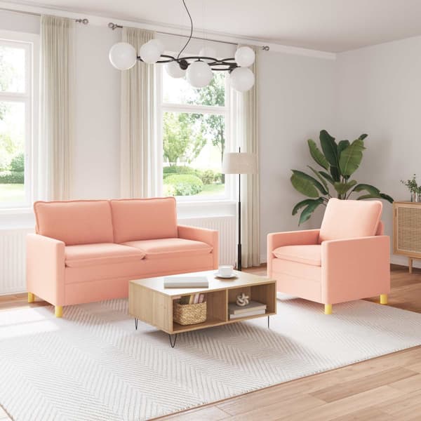 Soffset 2 st Rosa Tyg