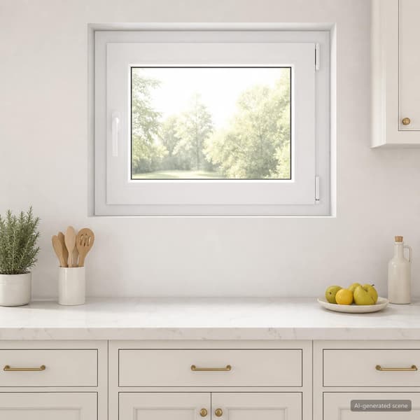 Källarfönster RISOR 70 x 50 cm PVC och glas