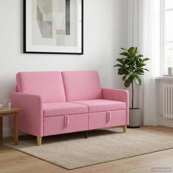 Soffa med förvaring Rosa 152 x 78 x 87 cm Polyester