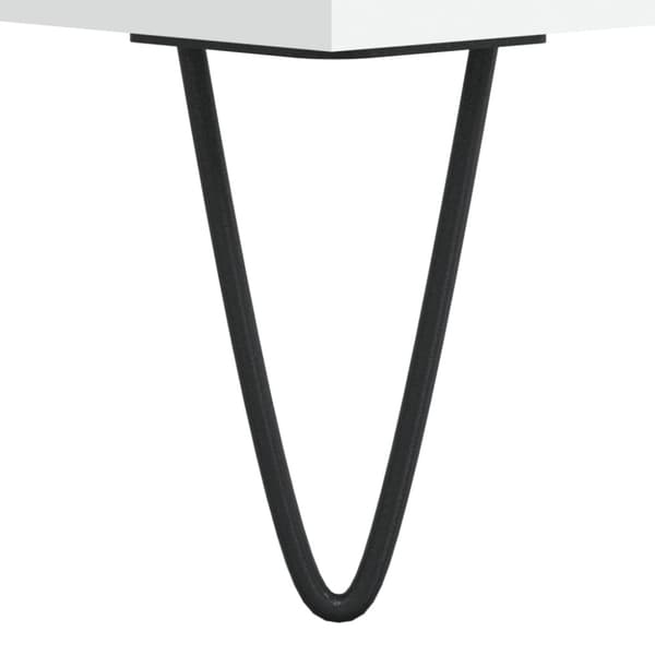 Soffbord vit 60x50x40 cm konstruerat trä