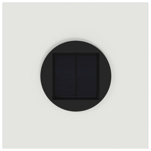 Solcell LED-vägbelysning 2 pcs Vit Kallvalsat stål