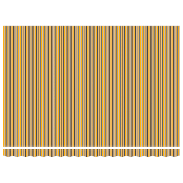 Utfällbar markis Flerfärgsdesign 450 × 300 cm