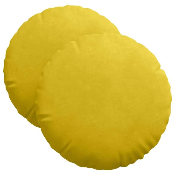 Sittkuddar 2 pcs Gul Ø 40 x 13 cm Sammet